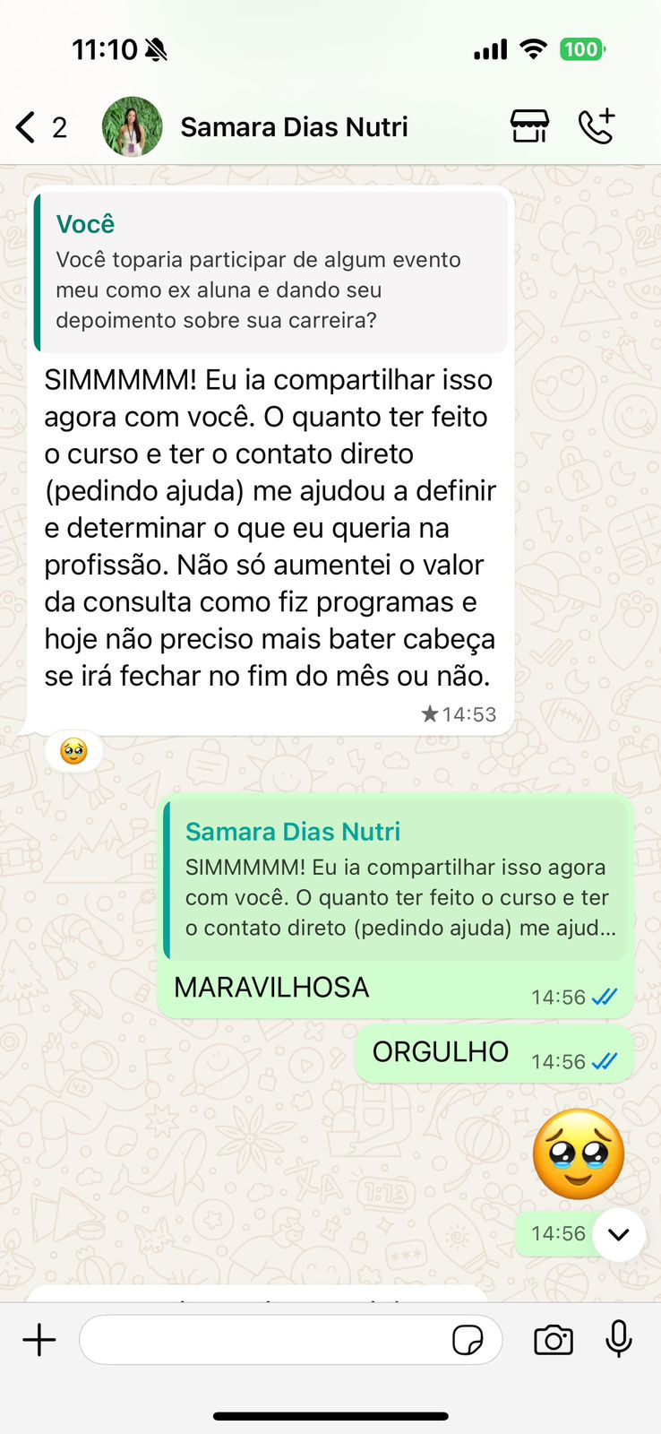 Depoimento real de cliente 10